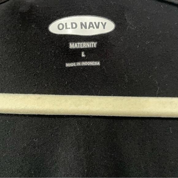 Old Navy Maternity Long Sleeve Nursing Dress | Black | Large - Picture 2 of 3